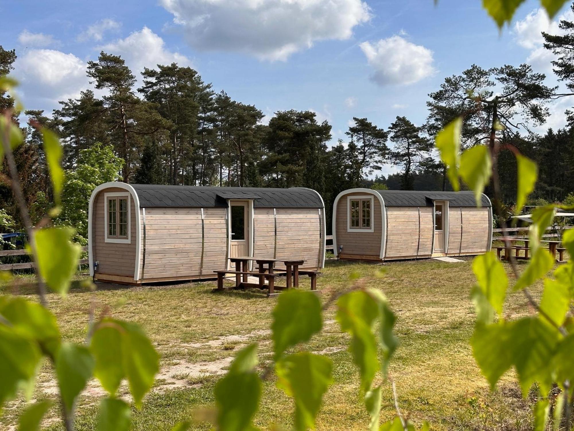 Naturcamping Lueneburger Heide - Chalets & Tiny Haeuser Soltau Exterior foto